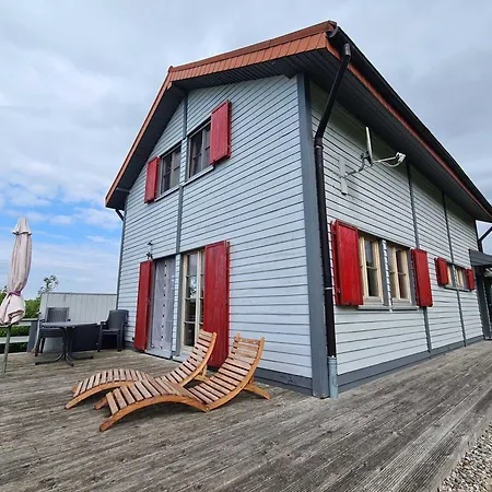 H12 Holz-ferienhaus Haffblick Nahe Ostseebad Rerik Chalet Russow